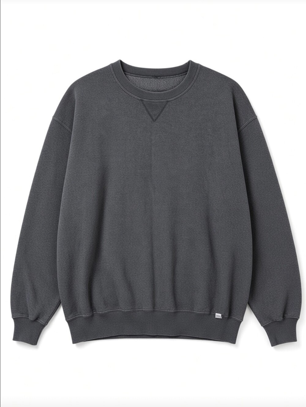 Vintage Russell Athletic Men's Gray Crewneck Sweatshirt Pullover V-Stitch Blank